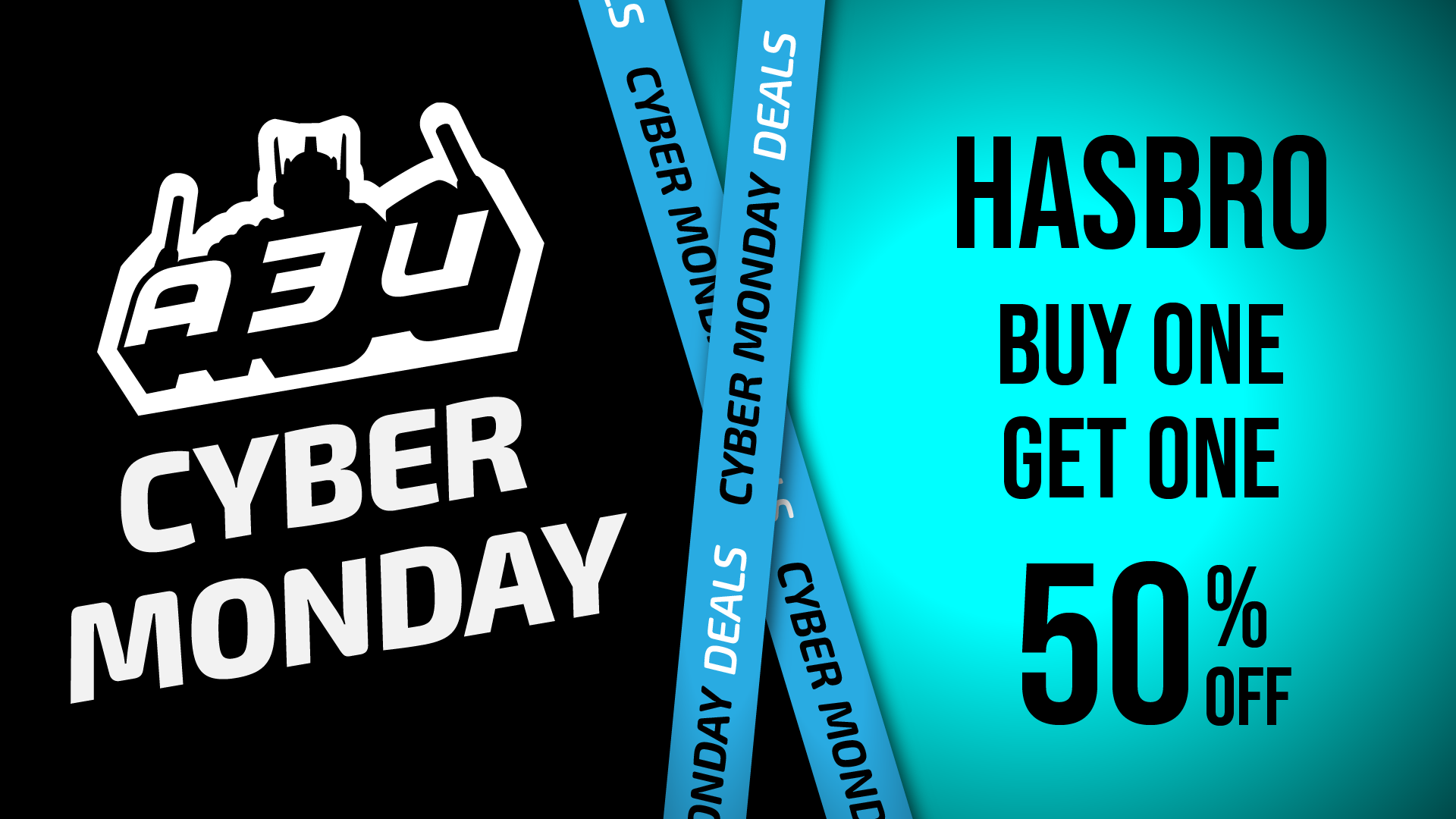 A3U Black Friday 2024 Sale Cyber Monday Deals Hasbro BOGO EXTENDED Ages Three and Up