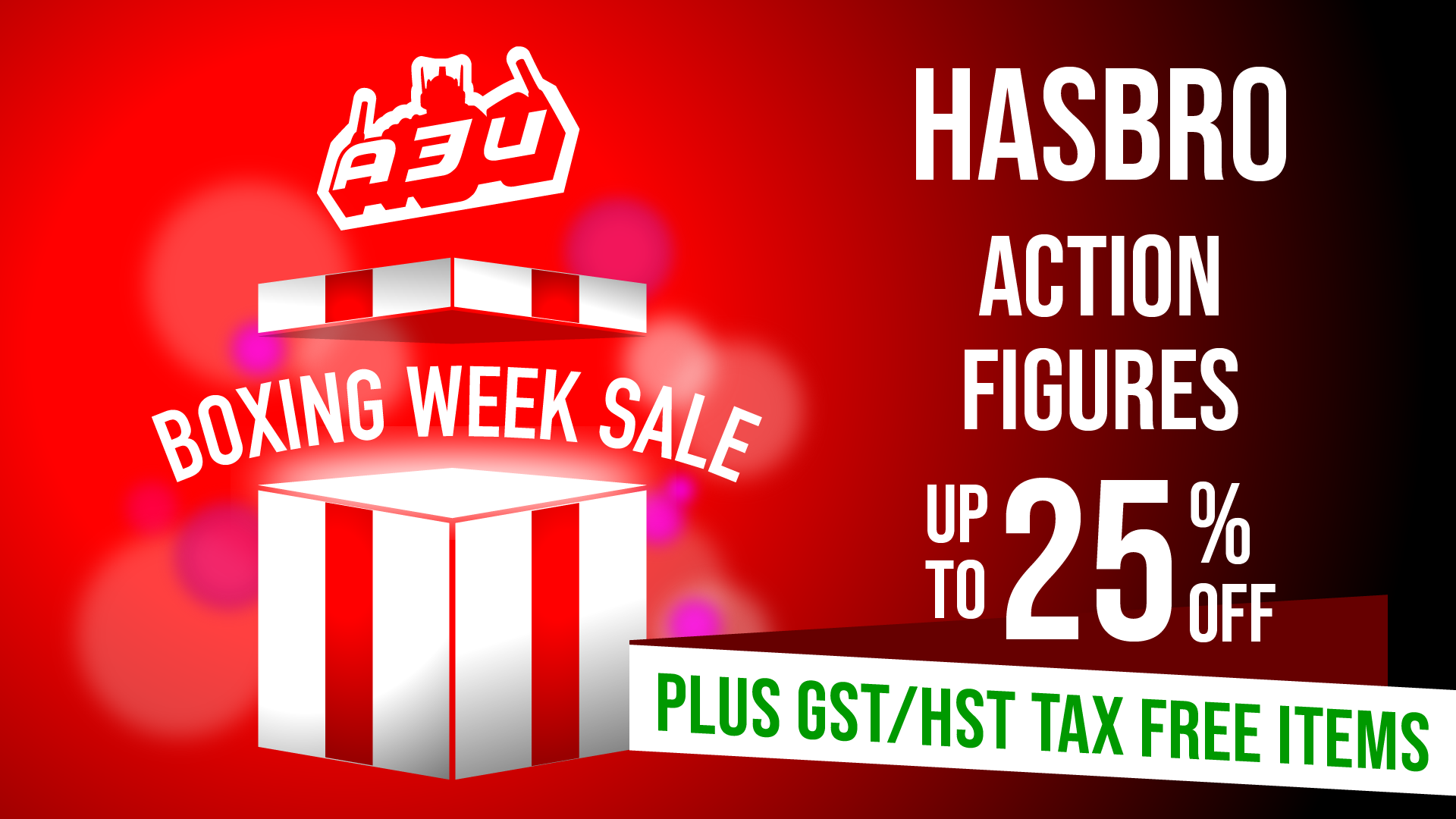 A3U Boxing Week Sale 2024 Hasbro Action Figures Ages Three and Up