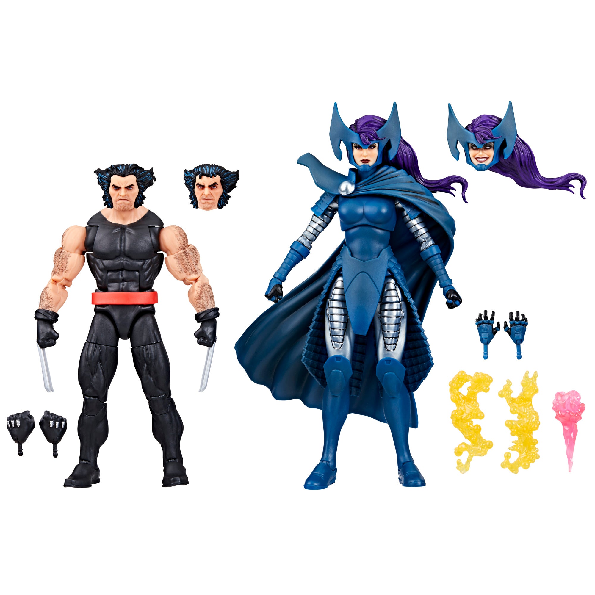 Marvel Legends Wolverine and Psylocke Ages Three and Up