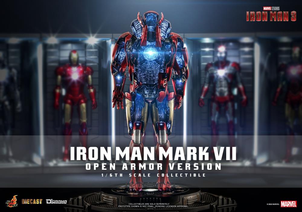 Hot Toys Iron Man 3 Iron Man Mark VII Open Armor Version