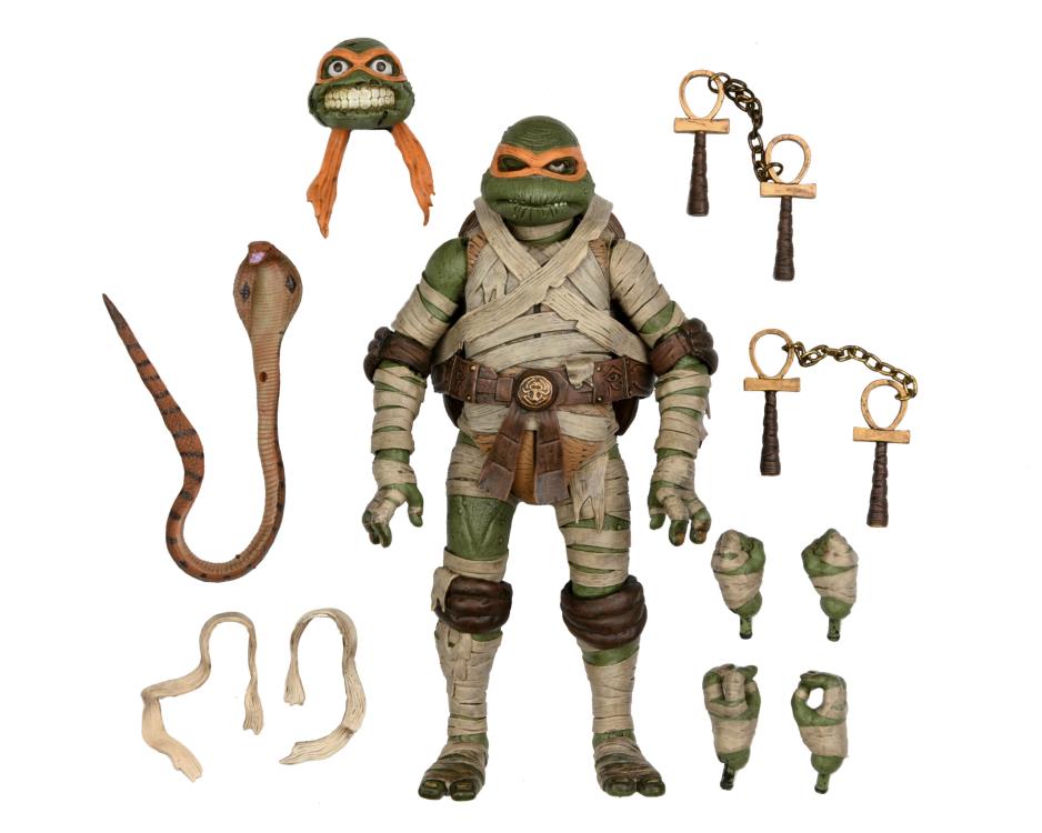 NECA - Universal Monster x Teenage Mutant Ninja Turtles: Michelangelo as  Mummy