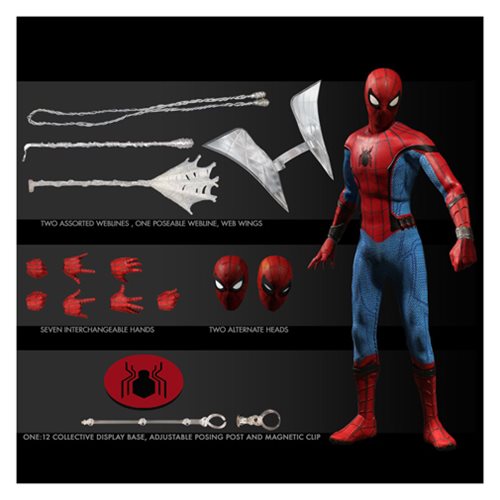 Mezco Toyz One 12 Spider Man Homecoming Action Figure