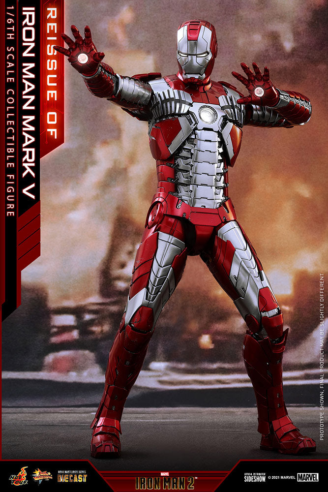 Hot Toys Iron Man 2 Iron Man Mark V Ages Three and Up