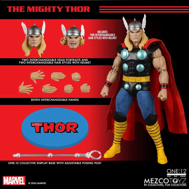 Load image into Gallery viewer, Mezco Toyz - One 12 Marvel Comics - The Mighty Thor
