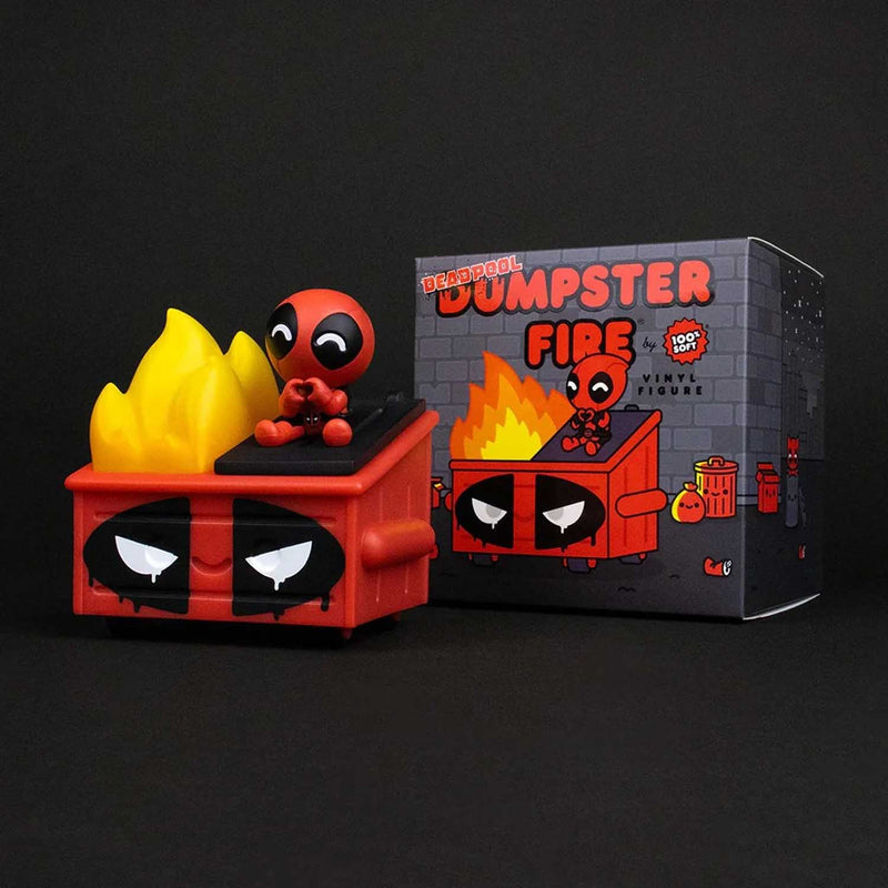 Load image into Gallery viewer, 100 Percent Soft - Marvel Lil Dumpster Fire - Deadpool Dumpster Fire (SDCC 2024 Exclusive)
