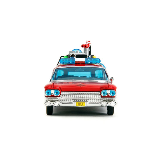 Jada Toys - Ghostbusters X Transformers - Ecto-1 (Optimus Prime Graphics) Die-Cast Metal Vehicle 1/24 Scale