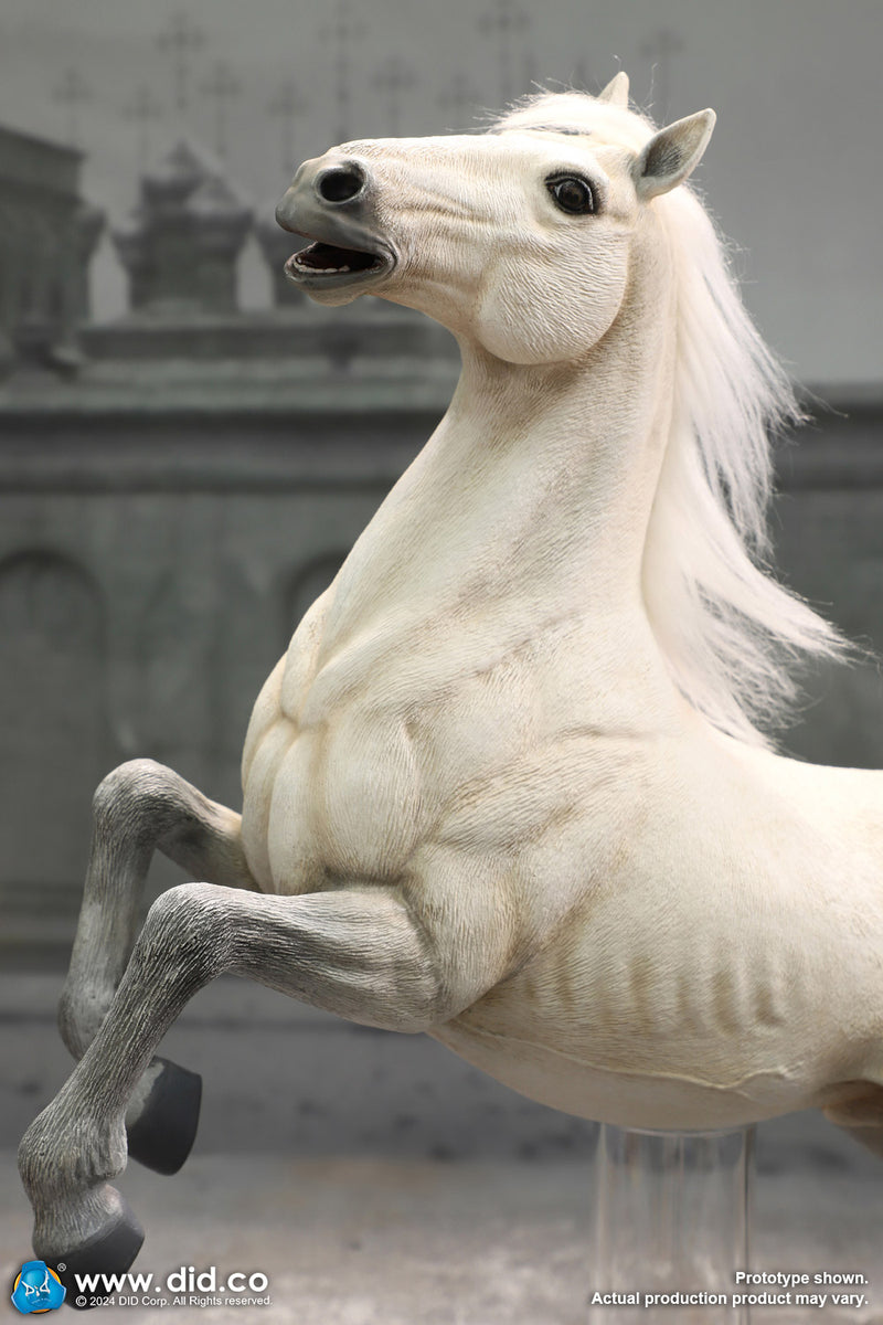 Load image into Gallery viewer, DID - 1/6 Napoleon White War Horse (Prancing)
