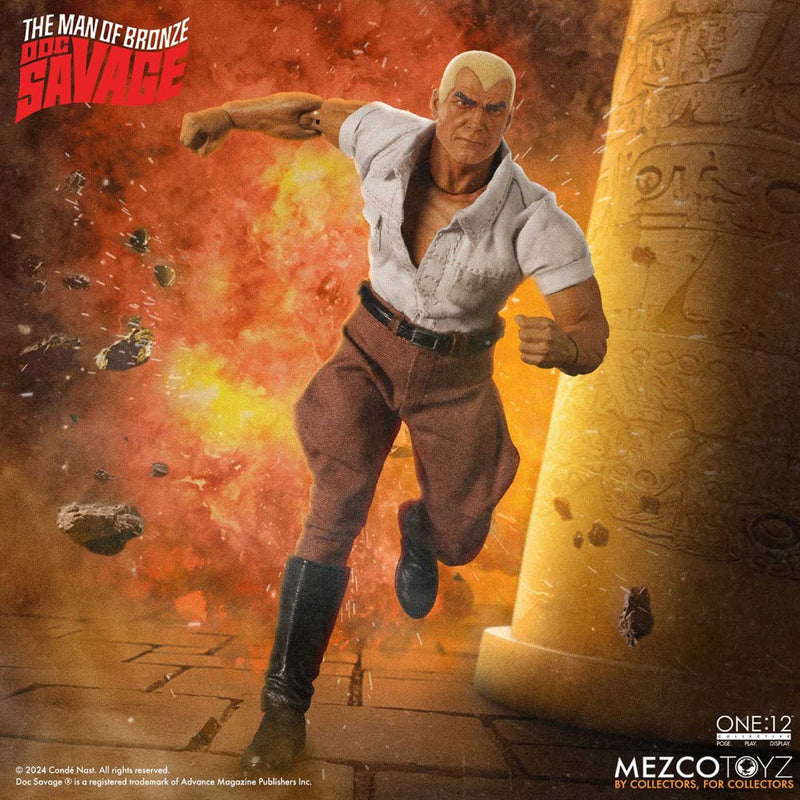 Load image into Gallery viewer, Mezco Toyz - One 12 Doc Savage: The Man of Bronze - Doc Savage
