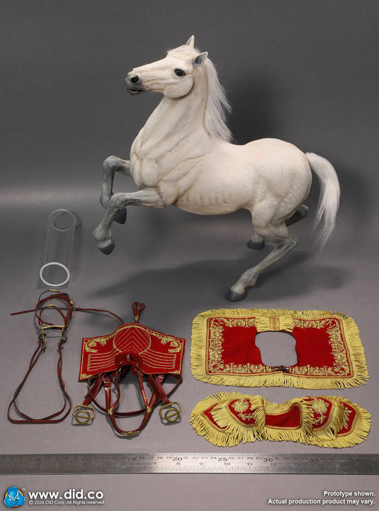 DID - 1/6 Napoleon White War Horse (Prancing)