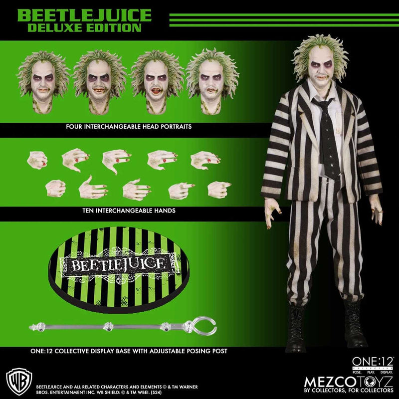 Load image into Gallery viewer, Mezco Toyz - One 12 Beetlejuice - Beetlejuice (Deluxe Edition)
