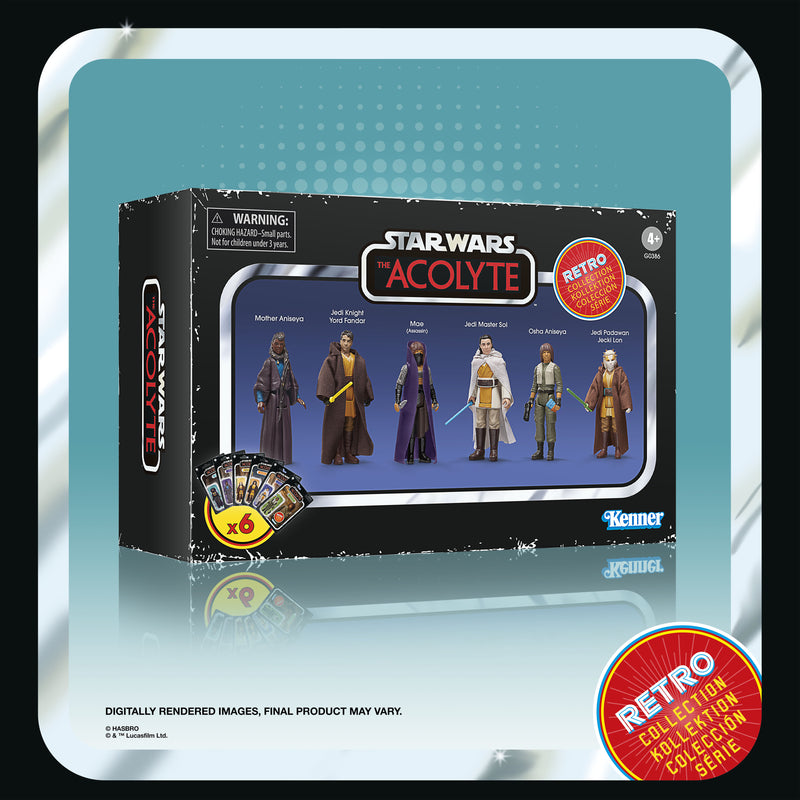 Load image into Gallery viewer, Hasbro - Star Wars: The Retro Collection - Star Wars The Acolyte 3 3/4-Inch Action Figure Multipack
