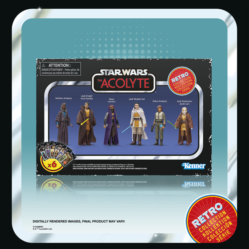 Load image into Gallery viewer, Hasbro - Star Wars: The Retro Collection - Star Wars The Acolyte 3 3/4-Inch Action Figure Multipack
