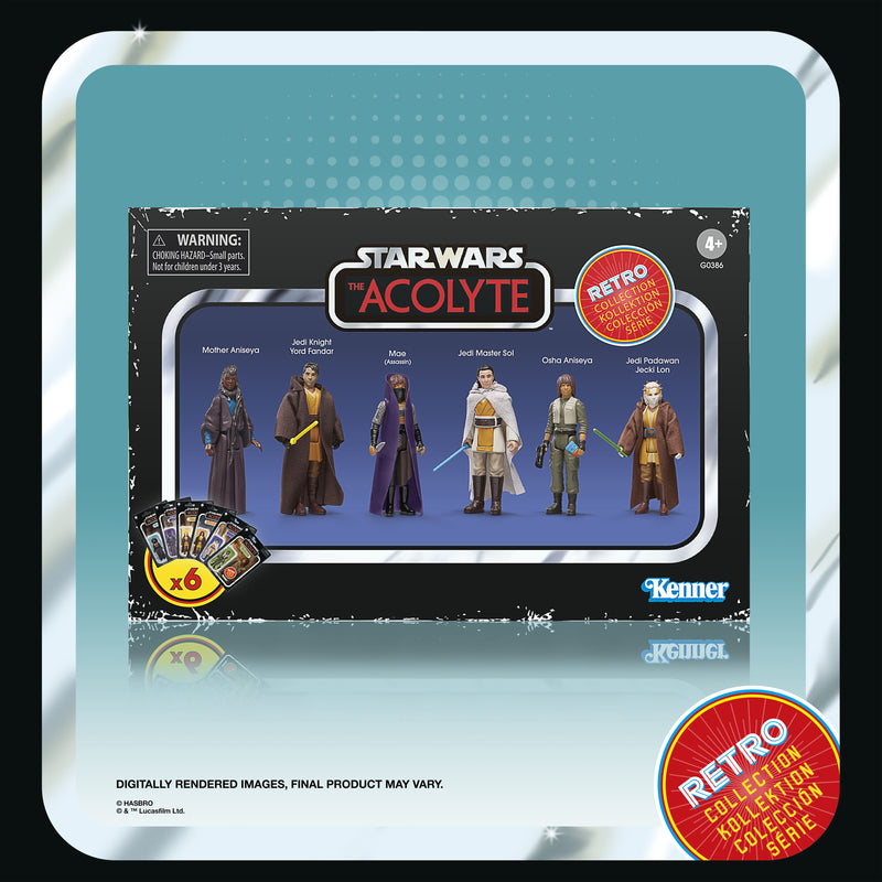 Load image into Gallery viewer, Hasbro - Star Wars: The Retro Collection - Star Wars The Acolyte 3 3/4-Inch Action Figure Multipack
