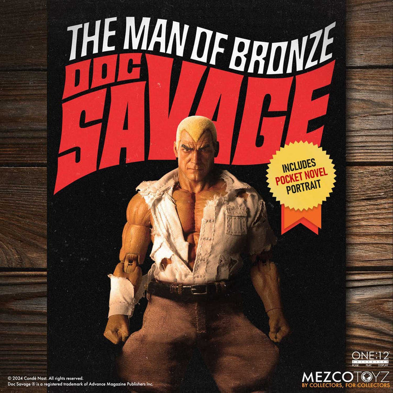 Load image into Gallery viewer, Mezco Toyz - One 12 Doc Savage: The Man of Bronze - Doc Savage
