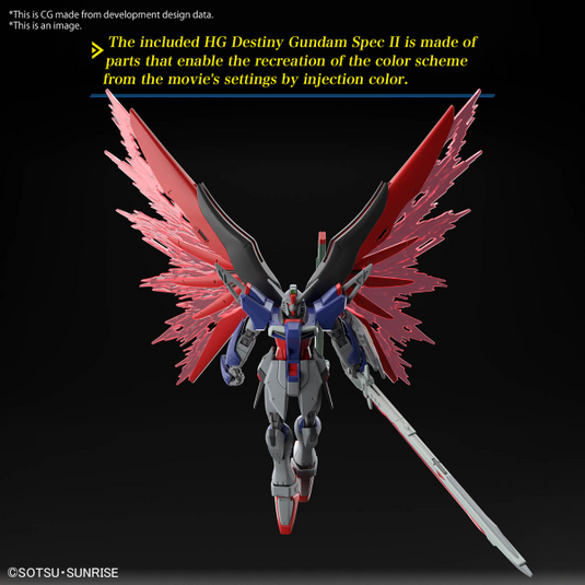 High Grade Gundam SEED Freedom 1/144 - Destiny Gundam Spec II & Zeus Sillouette