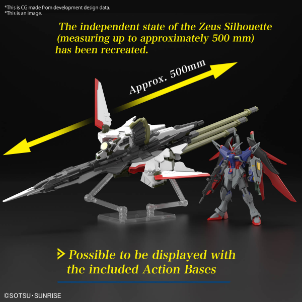 Load image into Gallery viewer, High Grade Gundam SEED Freedom 1/144 - Destiny Gundam Spec II &amp; Zeus Sillouette
