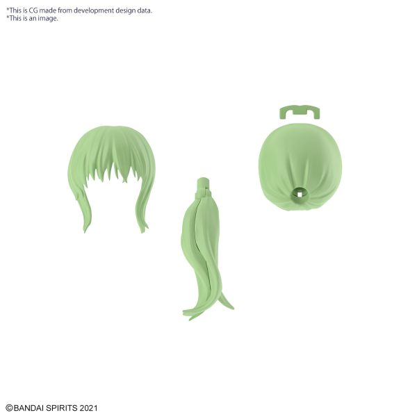 Load image into Gallery viewer, 30 Minutes Sisters - Option Hairstyle Parts Vol. 9: Ponytail Hair 7 (Green 2)
