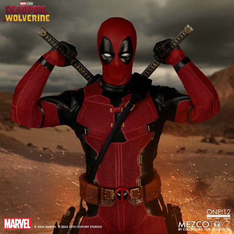 Load image into Gallery viewer, Mezco Toyz - One 12 Deadpool and Wolverine - Deadpool Deluxe
