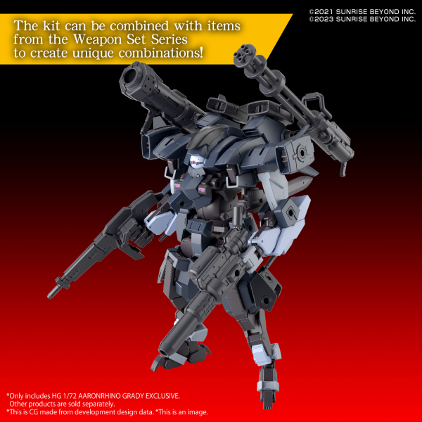 Load image into Gallery viewer, Bandai - High Grade Kyoukai Senki - Aaron Rhino Grady Exclusive
