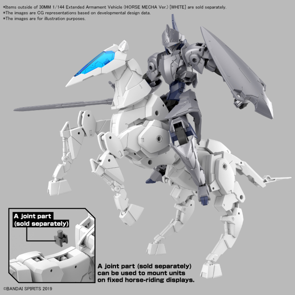 Load image into Gallery viewer, 30 Minutes Missions - Extended Armament Vehicle (Horse-Mecha Version) (White)
