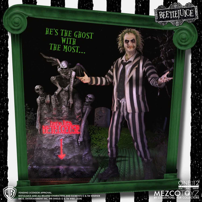 Load image into Gallery viewer, Mezco Toyz - One 12 Beetlejuice - Beetlejuice (Deluxe Edition)
