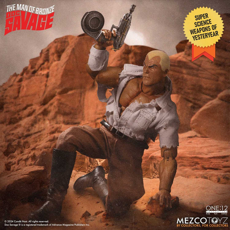 Load image into Gallery viewer, Mezco Toyz - One 12 Doc Savage: The Man of Bronze - Doc Savage
