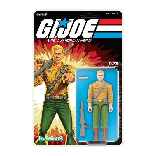 Super 7 - Reaction+ (O-Ring Figure) G.I. Joe - Duke (Cartoon Version)