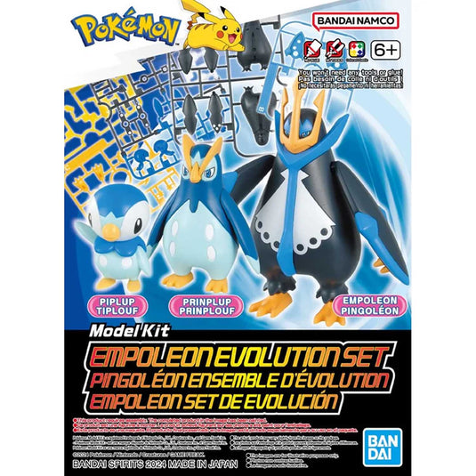 Bandai - Pokemon Model Kit - Empoleon Evolution Set