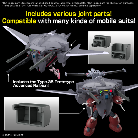 Bandai - Gundam Option Parts - Gunpla 15 (Cavalier Aifrid)