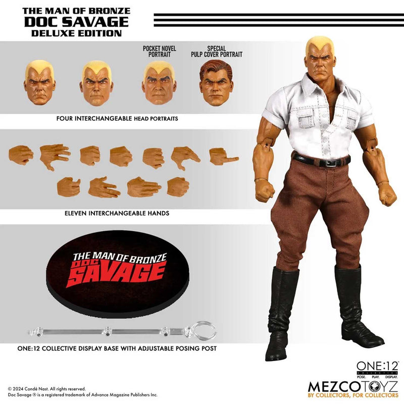 Load image into Gallery viewer, Mezco Toyz - One 12 Doc Savage: The Man of Bronze - Doc Savage
