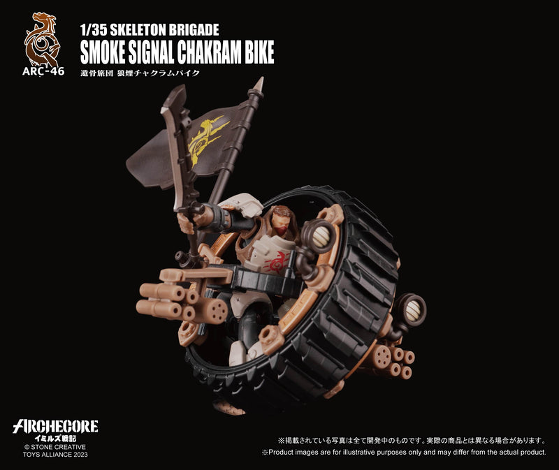 Load image into Gallery viewer, Toys Alliance - Archecore: ARC-46 Skeleton Brigade Smoke Signal Chakram Bike
