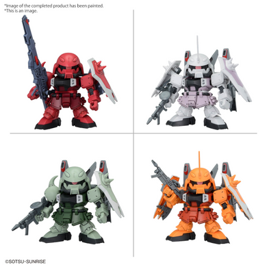 Bandai - BB Senshi - ZGMF Zaku Series Set