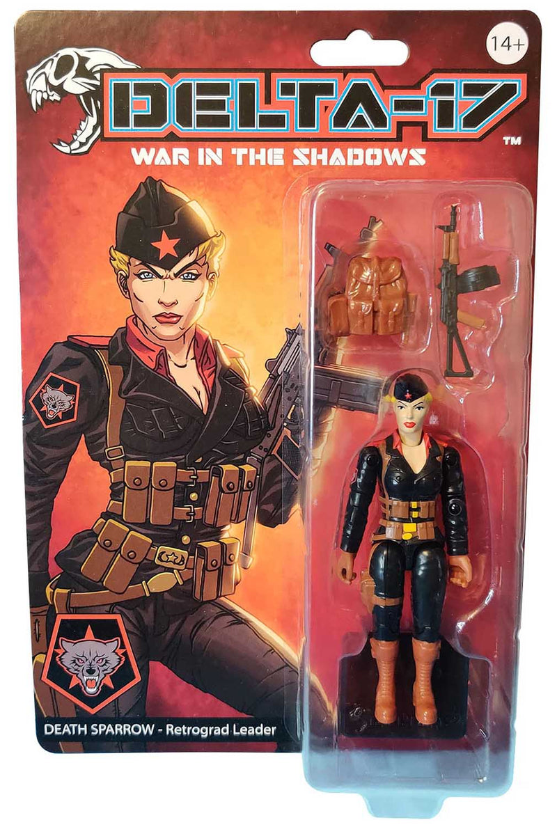 Load image into Gallery viewer, 5by5 Toys - Delta-17 - Death Sparrow (Retrograd Leader) 3 3/4-Inch Scale Action Figure
