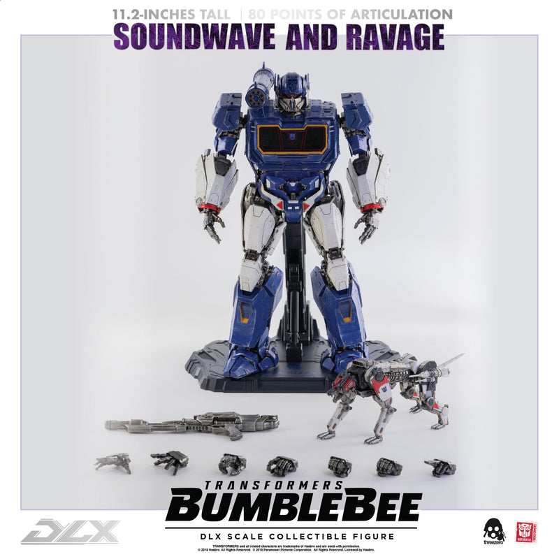 Load image into Gallery viewer, Threezero - Transformers - Bumblebee Movie - DLX Soundwave and Ravage (Reissue)
