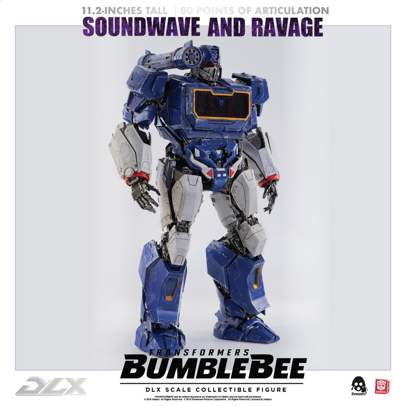 Load image into Gallery viewer, Threezero - Transformers - Bumblebee Movie - DLX Soundwave and Ravage (Reissue)
