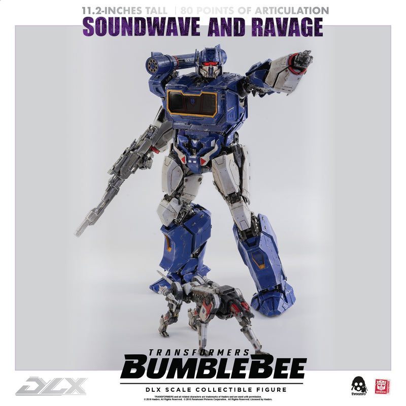 Load image into Gallery viewer, Threezero - Transformers - Bumblebee Movie - DLX Soundwave and Ravage (Reissue)
