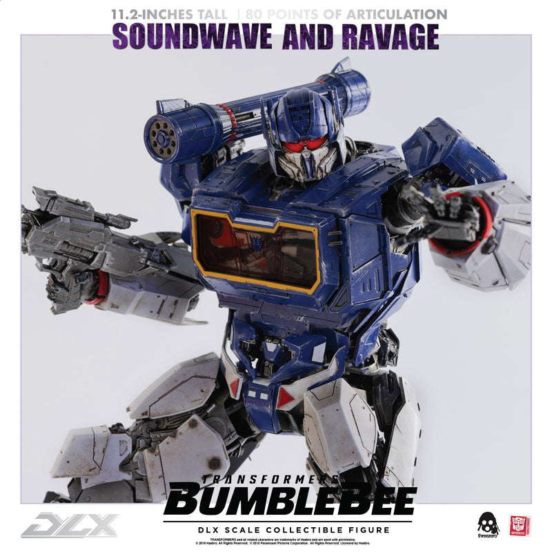 Load image into Gallery viewer, Threezero - Transformers - Bumblebee Movie - DLX Soundwave and Ravage (Reissue)
