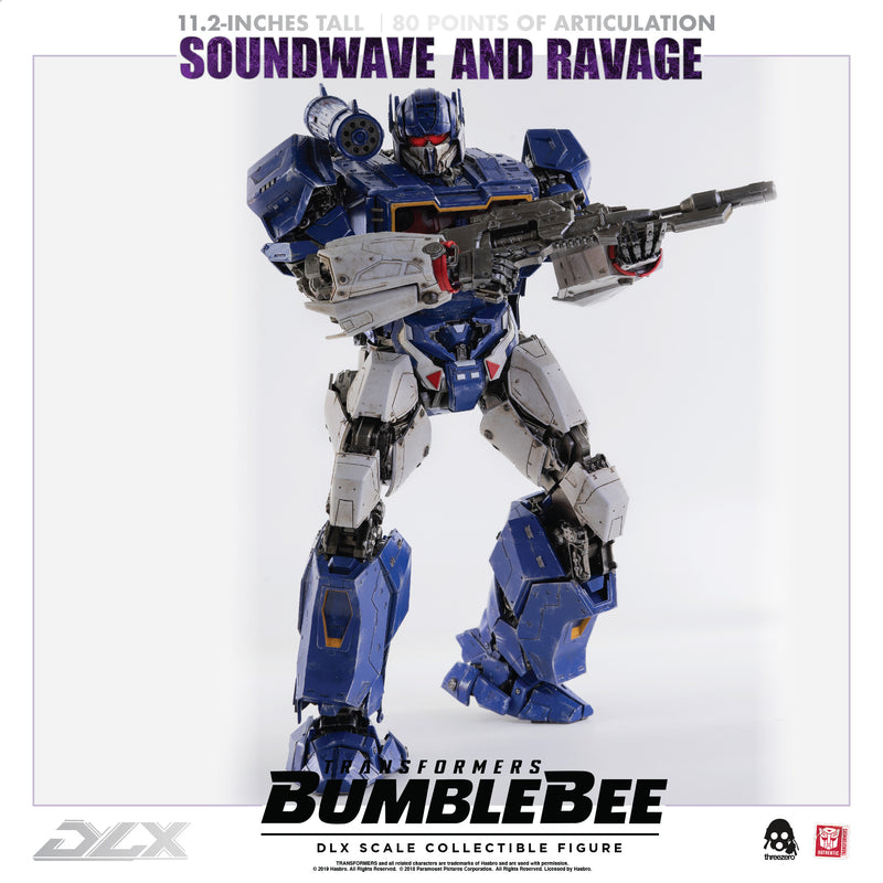 Load image into Gallery viewer, Threezero - Transformers - Bumblebee Movie - DLX Soundwave and Ravage (Reissue)
