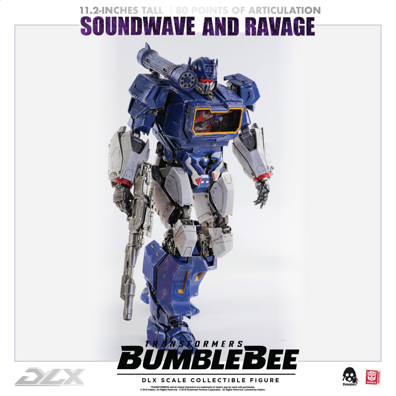 Load image into Gallery viewer, Threezero - Transformers - Bumblebee Movie - DLX Soundwave and Ravage (Reissue)
