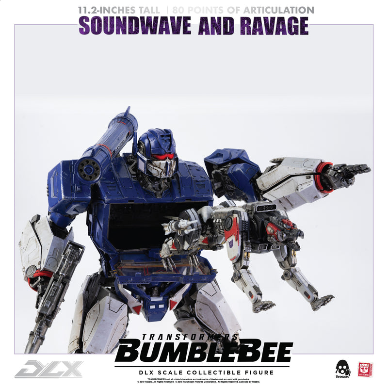 Load image into Gallery viewer, Threezero - Transformers - Bumblebee Movie - DLX Soundwave and Ravage (Reissue)
