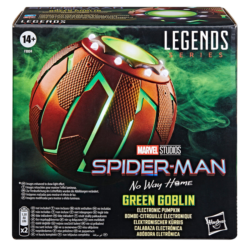 Load image into Gallery viewer, Marvel Legends - Spider-Man No Way Home - Green Goblin 1/1 Scale Electronic Pumpkin
