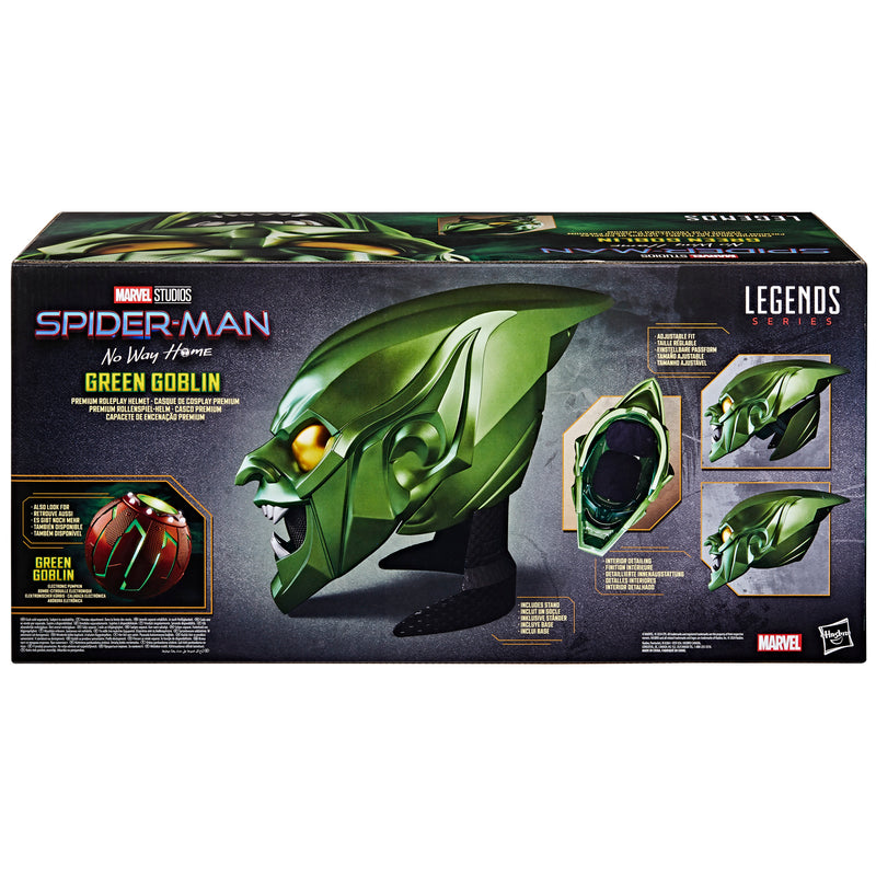 Load image into Gallery viewer, Marvel Legends - Spider-Man No Way Home - Green Goblin 1/1 Scale Wearable Electronic Helmet
