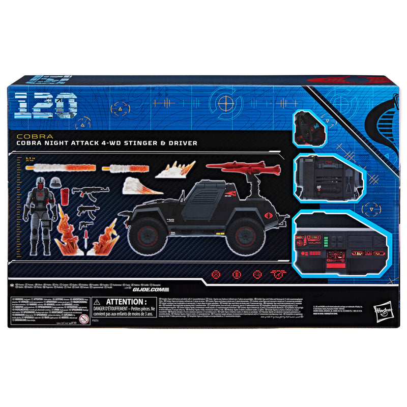 Load image into Gallery viewer, G.I. Joe Classified Series - Cobra Night Attack 4-WD Stinger &amp; Driver
