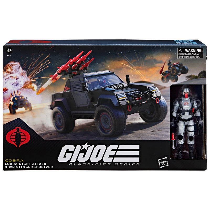 Load image into Gallery viewer, G.I. Joe Classified Series - Cobra Night Attack 4-WD Stinger &amp; Driver
