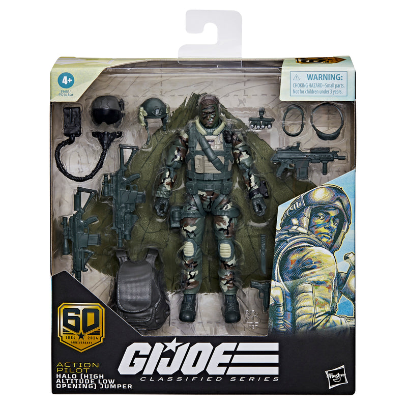 Load image into Gallery viewer, G.I. Joe Classified Series - 60th Anniversary Action Pilot - HALO (High Altitude Low Opening) Jumper Figure
