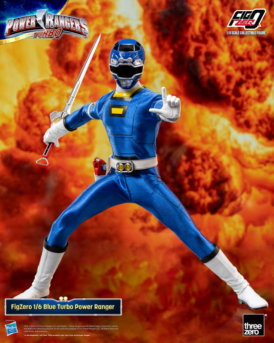 Threezero - FigZero Power Rangers Turbo - Blue Turbo Ranger