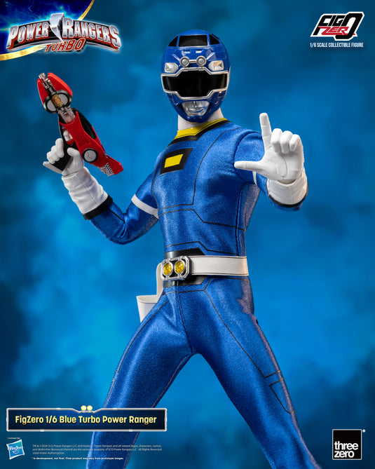 Threezero - FigZero Power Rangers Turbo - Blue Turbo Ranger