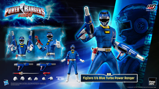 Threezero - FigZero Power Rangers Turbo - Blue Turbo Ranger