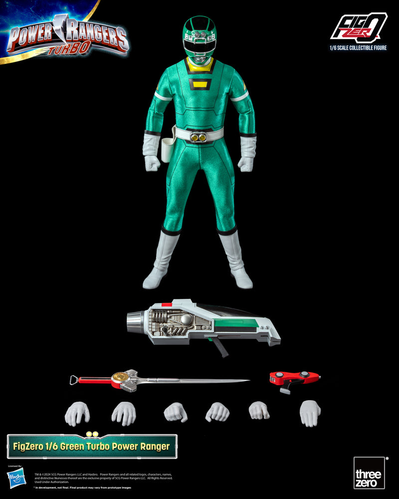 Load image into Gallery viewer, Threezero - FigZero Power Rangers Turbo - Green Turbo Ranger
