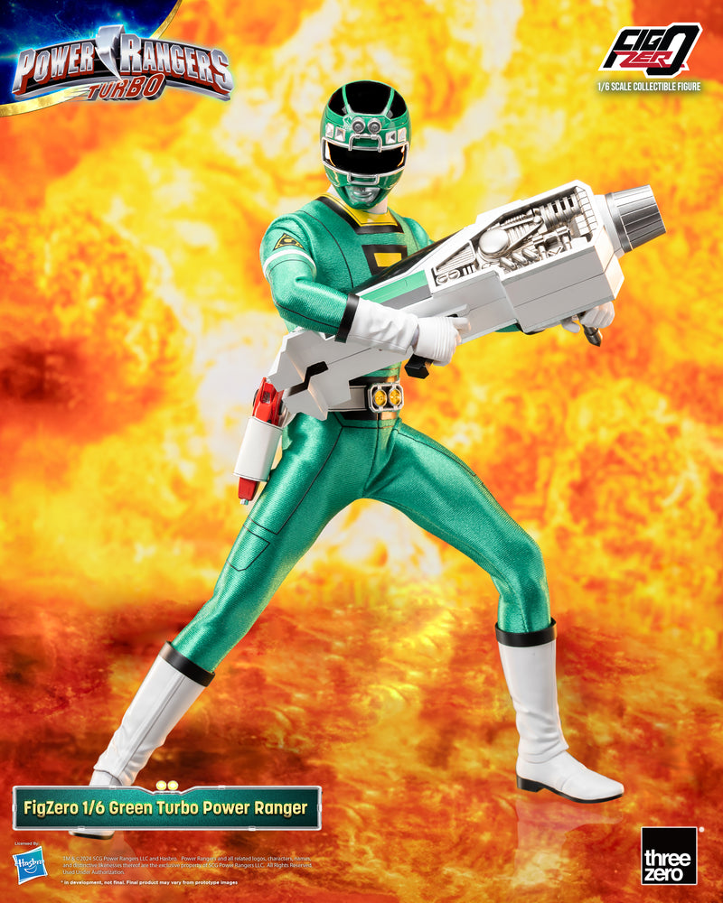 Load image into Gallery viewer, Threezero - FigZero Power Rangers Turbo - Green Turbo Ranger
